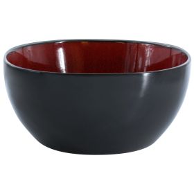Gibson Home Urban Cafe 10.3in Stoneware Serving Bowl in Red