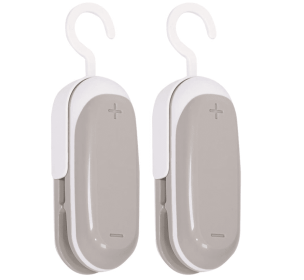 2PACK Mini Bag Sealer (Color: grey)